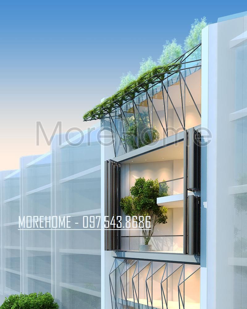 Thiết kế kiến trúc nhà phố Lạc Long Quân